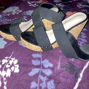 Size 6.5 women’s wedge sandals